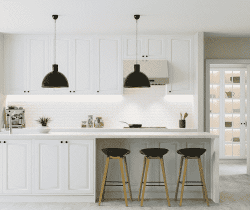 Modern White Kitchen Cabinets