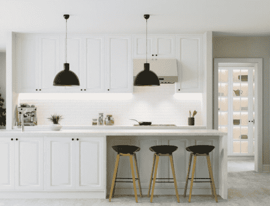 Modern White Kitchen Cabinets